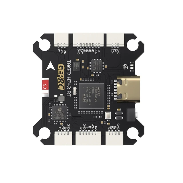GEPRC TAKER H743 BT Dual Gyro 3-6S Flight Controller with 5V 12V BEC Output for RC FPV Racing Drone 1