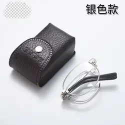 Premium Square Full Frame Unisex Reading Glasses with Real Glass Lenses - Anti - Scratch Diopter Eyewear - +400 (S1)