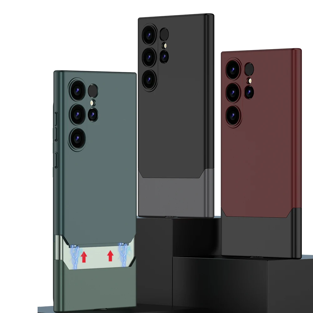 

Противоударный матовый жесткий защитный чехол для Samsung Galaxy S24 Ультратонкий чехол с блокировкой цвета