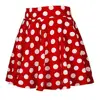 Women Spring Summer Dot Printed Skirt Soft Breathable Loose High Waist A-line Pleated Midi Dress Fashion Party Costume 5