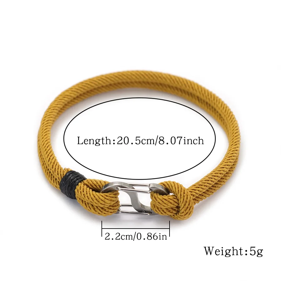 Men Rope Bracelet Outdoor Survival Accessory
