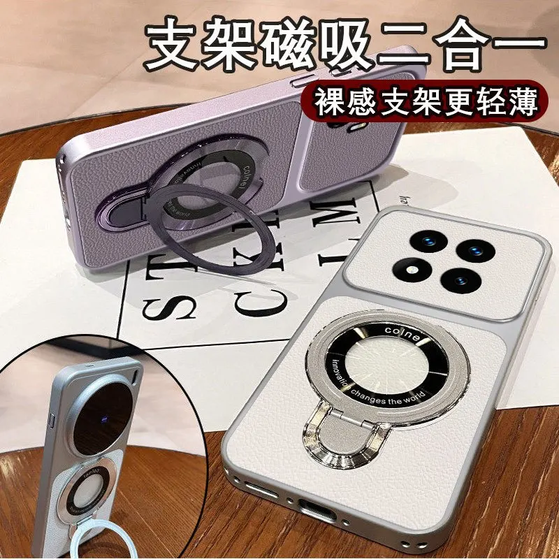 Luxury PU Leather Magnetic Stand Case - Soft Ultra Thin Back Cover