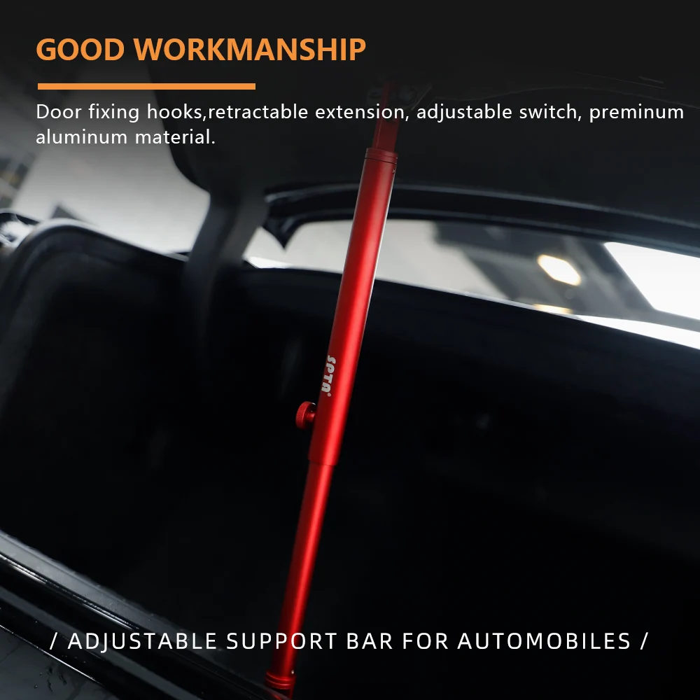 SPTA Support Rod for Car Polishing Retractable Aluminum Support Bar Vehicle Door Fixing Pole Adjustable Bar Automobiles car polishing support rod