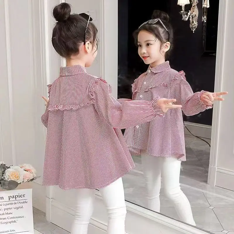 여아 긴팔 셔츠 신상 봄 스타일 아동 상의 여아 스타일리쉬 아우터 루즈핏 스윗..