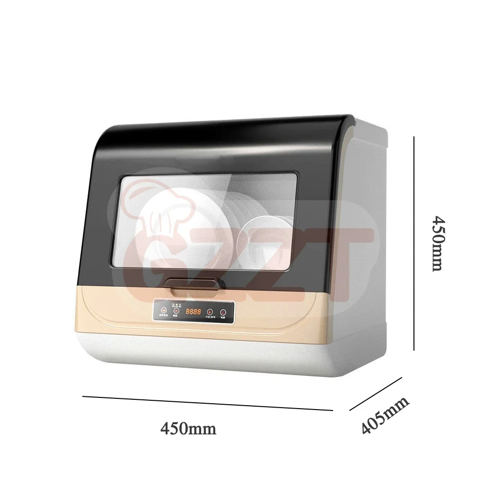 Use Tabletop Dishwasher Counter Top Commercial Dishwasher Kitchen Appliance Tabletop Full-Automatic Dishwasher 6