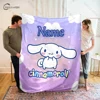 Custom Name Personalized Blanket Sanrio Cinnamoroll Fluffy Soft Flannel Sofa Adult Blanket Office Lunch Break Blanket Kid Gift 1