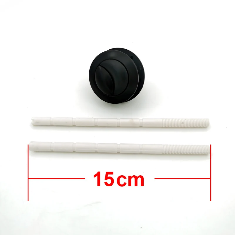 Dual Flush Toilet Tank Black colour Button Round shape Toilet Push Buttons Bathroom Accessories 38mm