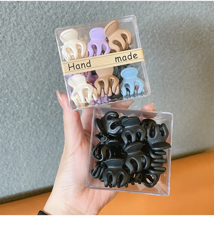 Kawaii Koreanische Mini Klaue Haar Clip Set Haarnadeln Frauen Mädchen Baby Kleine Haar Krabben Hoop Clipper Büro Zubehör Halter Kopfschmuck – Detail 16