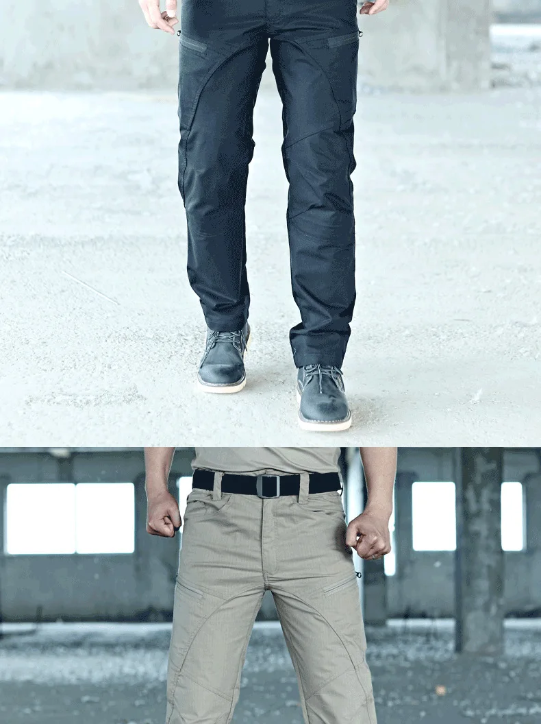 Description Picture 4 of itemMen's Overalls Spring And Autumn New Army Fans Tactical Trousers Charge Pants Wear-Resistant Multi-Functional Pocket Overalls