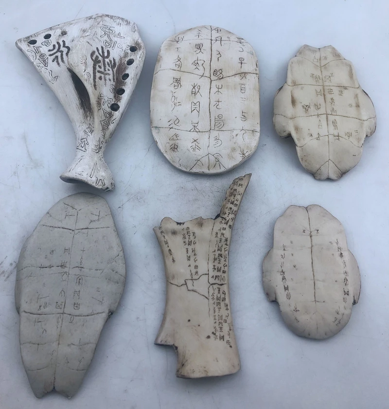 

Distressed Unearthed Oracle Bone Ornaments Resin Toy Handle Piece Antiques and Miscellaneous Collections Home Decoration Decor