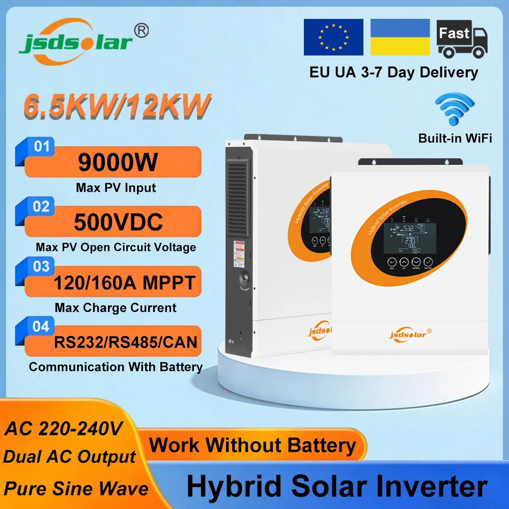 Jsdsolar 6.5KW 12KW 48V Hybrydowy Inwerter Solarny 230VA z Polski za $225.98 / ~862zł Jsdsolar 6.5KW 12KW 48V Hybrydowy Inwerter Solarny 230VA z Polski za $225.98 / ~862zł