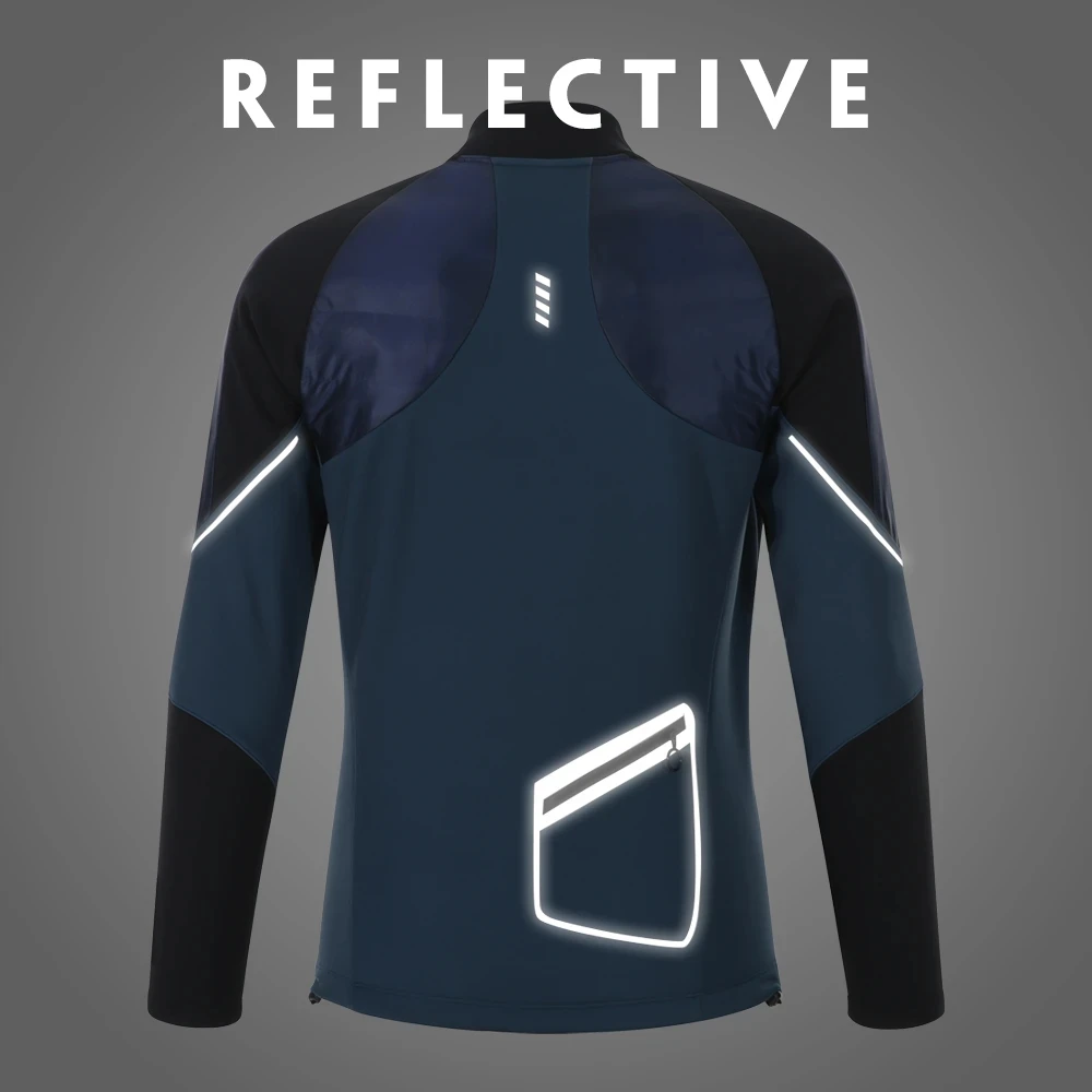 Santic Men's Cycling Jackets Winter Bicycle Windproof Coat Keep Warm Cycling Clothes Cotton Thermal Tops Rainproof M1C01130N