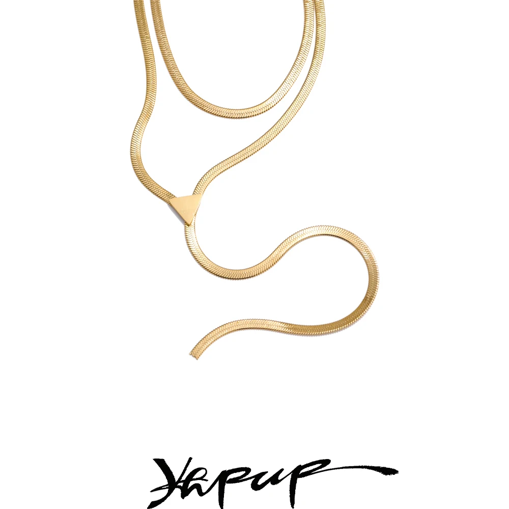 Yhpup Pendant Stainless Steel Double Layer