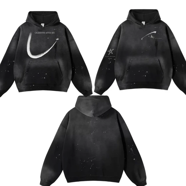 Y2K autumn and winter printing retro pullover hoodie
