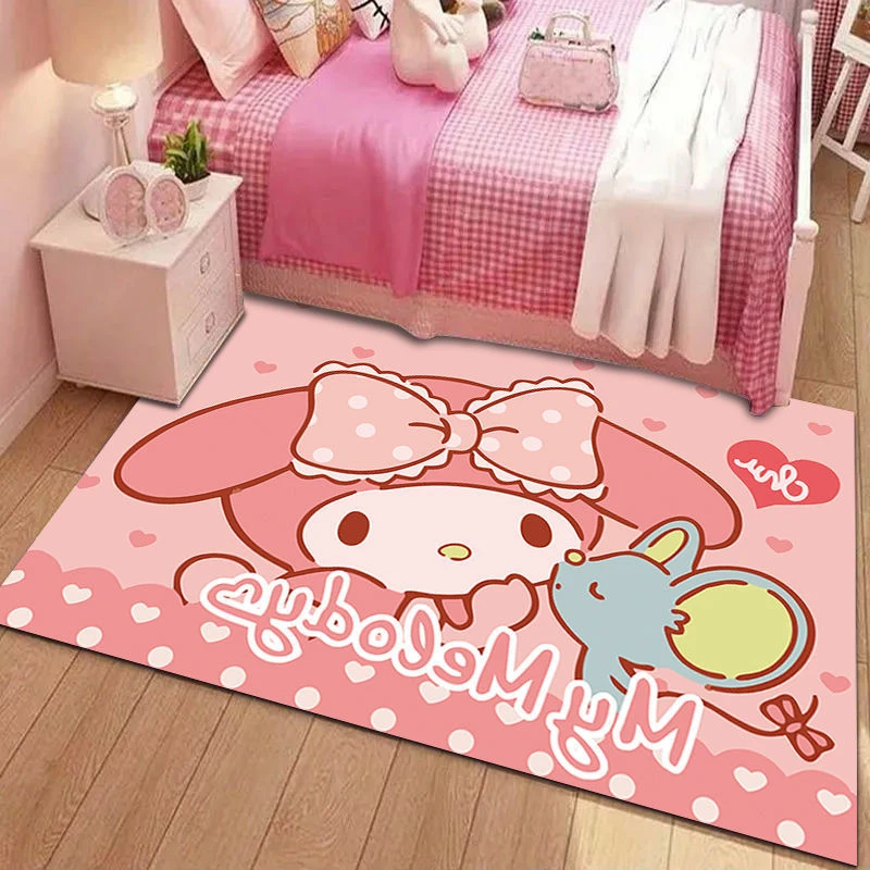 Cartoon Saniro Hello Kitty Carpet Sofa Bedroom My Melody Carpet Living
