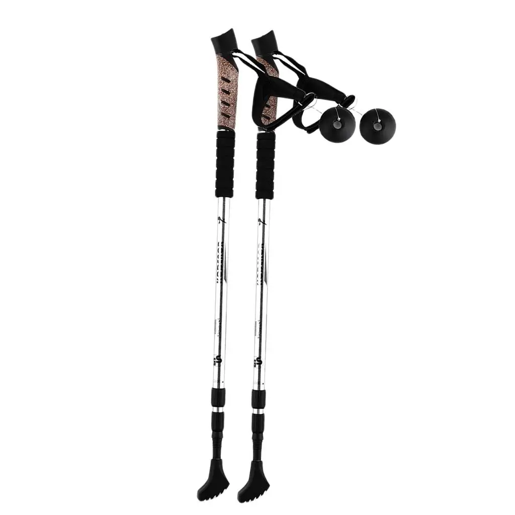 Walking Hiking Stick 3 Section Trekking Pole Ultralight Camping Cane