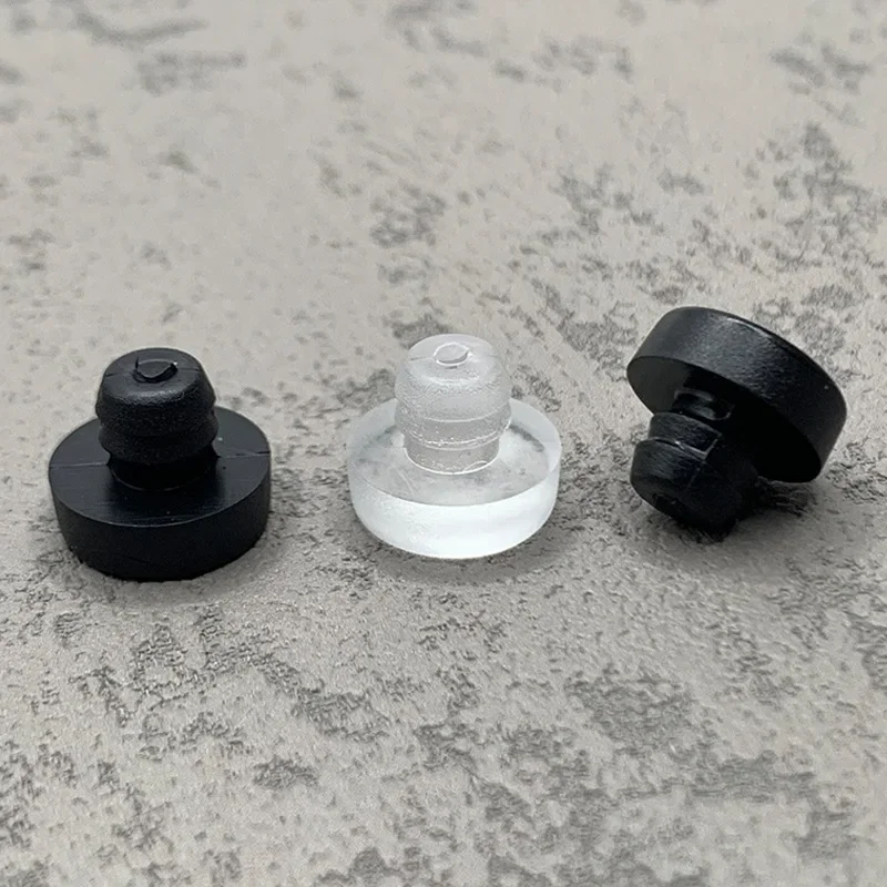 M6.5 Glass Top Table Furniture Embedded Bumper with Stem Rubber Grippers Table Spacers 50Pcs