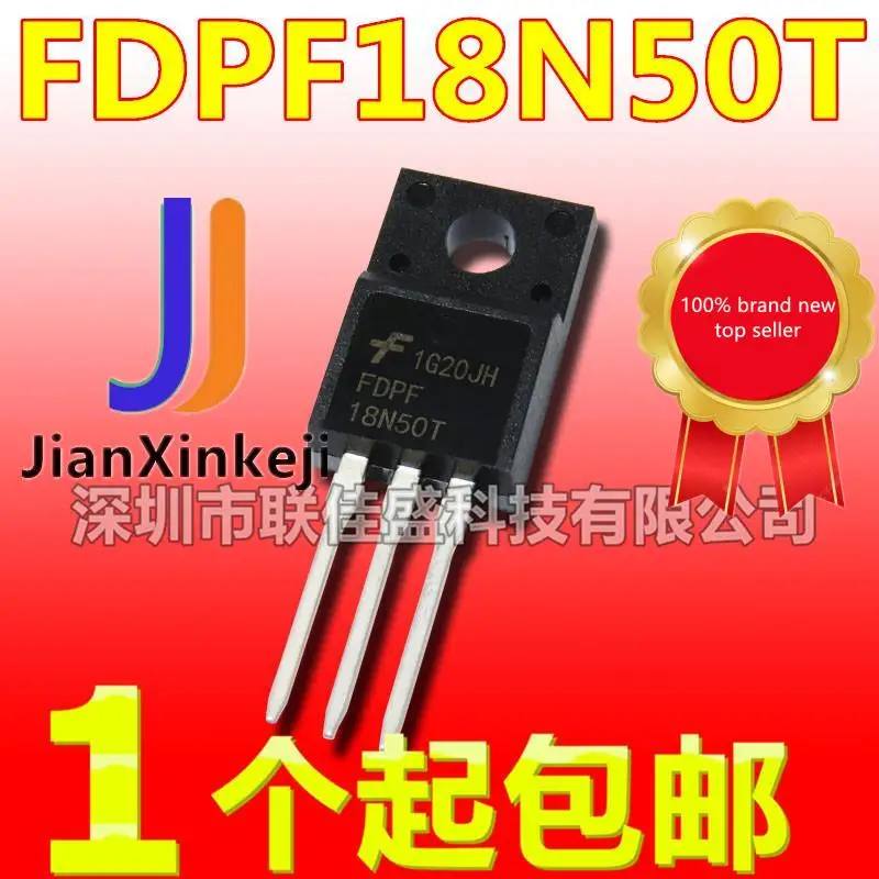 

10 шт., 100% оригинальная новая фотовспышка, FDPF18N50 FQPF18N50C 18A 500V N-channel MOS лампа, фотовспышка-22