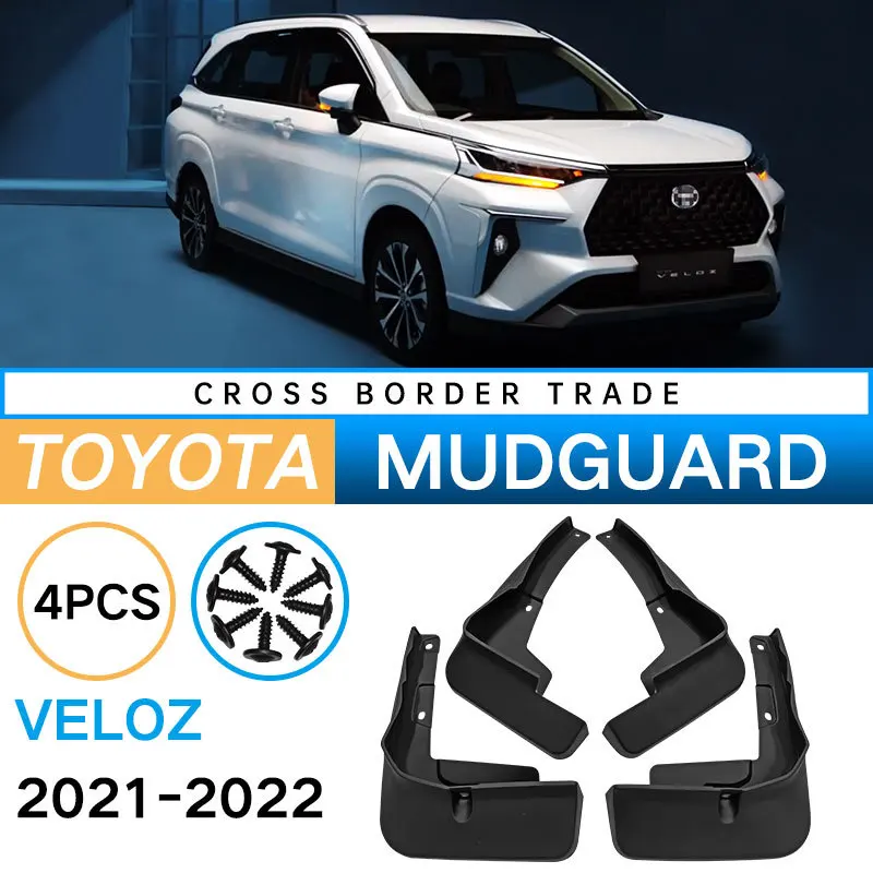 

For Toyota VELOZ 2021-2022 Mud Flaps Auto Splash Guard Mudguards MudFlaps Front Rear Fender Anti-splash Guards Car Accessories