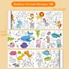12/6/3M Children's Drawing Roll DIY Graffiti Scroll Color Filling Paper Painting Coloring Paper Roll for Kids Educational Toys 6