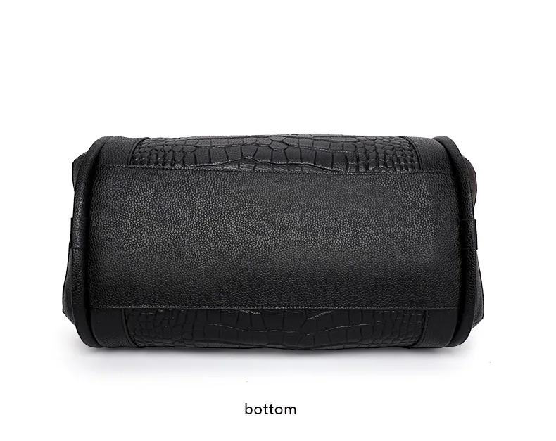 Aidrani New Women's Crocodile Pattern Handbag Simple and Elegant High Quality Cowhide Mother and Child Bag