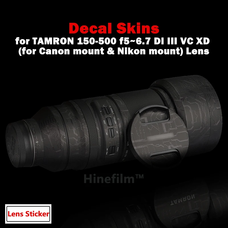 

Tamron 150500 for canon / for Nikon Mount Lens Sticker Protective Film for Tamron 150-500 F5-6.7 Di III VC VXD Lens Decal Skins