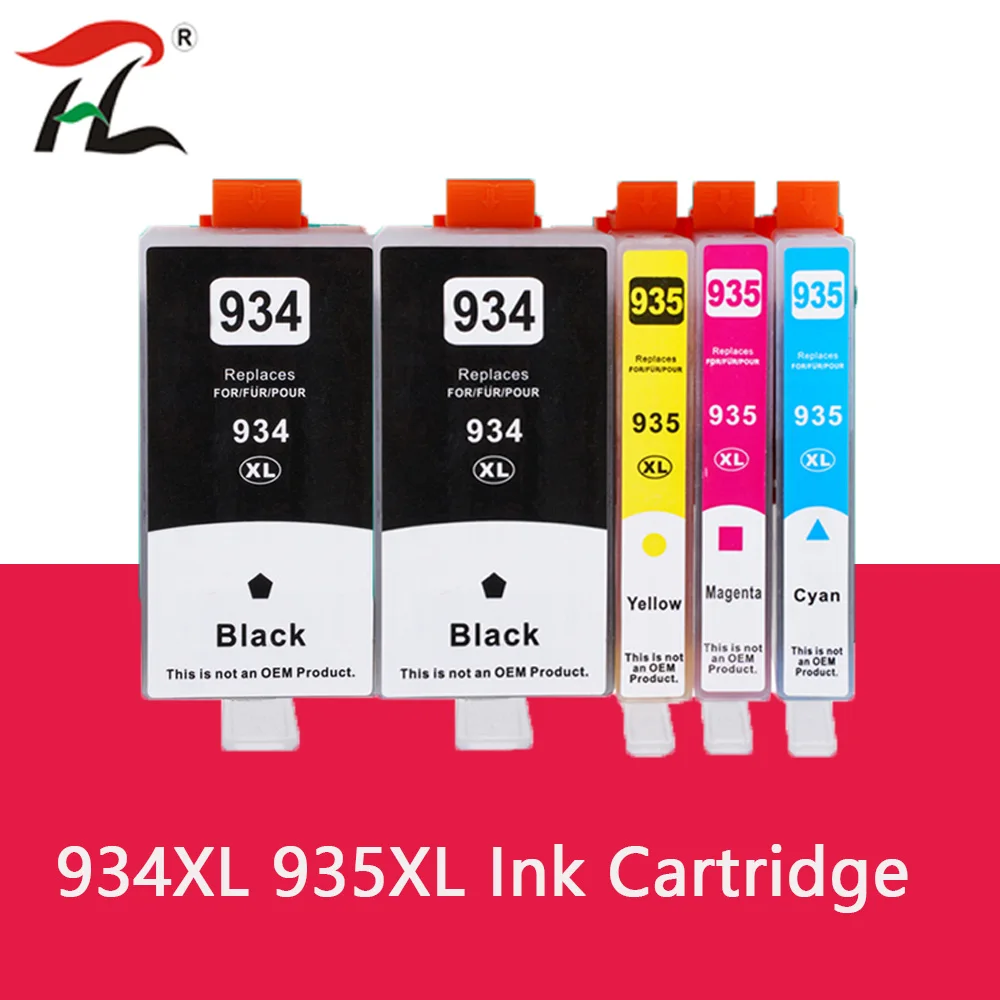 1 Set For HP 934 935 Refillable Ink Cartridge With Chip 934XL