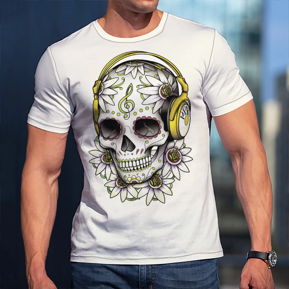 Camisas De Verano Para Hombre, Camisa Hawaiana Con Tampado 3D De Calavera, Ropa De Calle De Manga Corta Para Exterior, Ropa De Moda Para Hombre, Tops, Ropa De Calle - AliExprs 200000343
