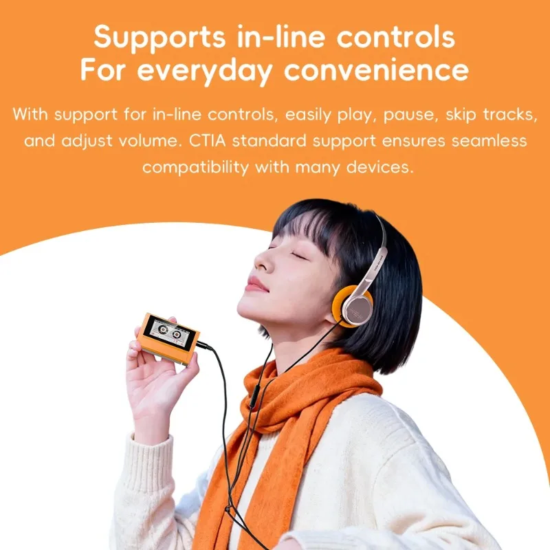 FiiO ECHO 휴대용 고해상도 오디오 음악 플레이어 듀얼 DAC 블루투스 음악 플레이어 3.5mm + 4.4mm 밸런스드 출력 컬러 스크린 심플
