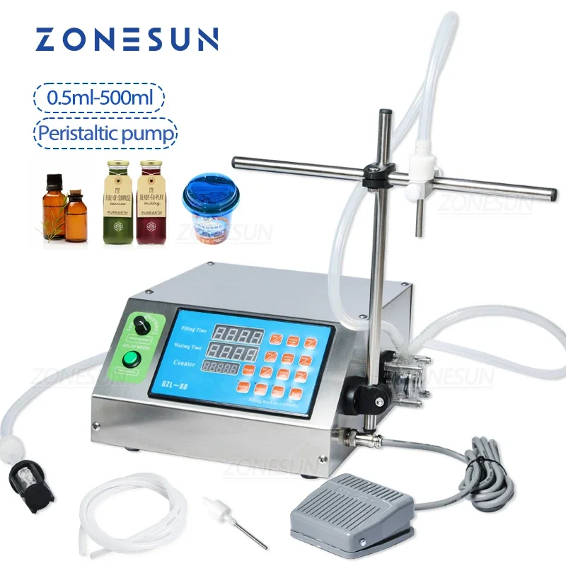 Liquid Automatic Filling Machine Peristaltic Pump Bottle Water Filler Vial Beverage Drink Oil Perfume Small Production