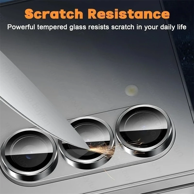 Aluminum Alloy Ring Case with Metal Lens Protector for Samsung Galaxy ZFold Series