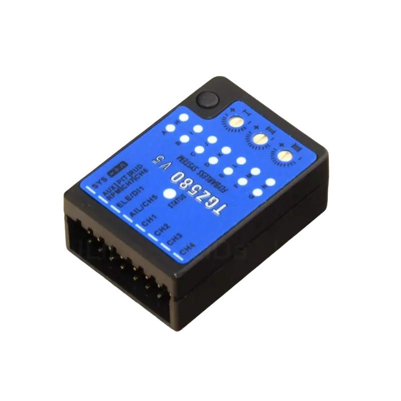 Gyroscope RC GZ580 V5 3 Axes Programmable pour Hélicoptère T-Rex 250-800