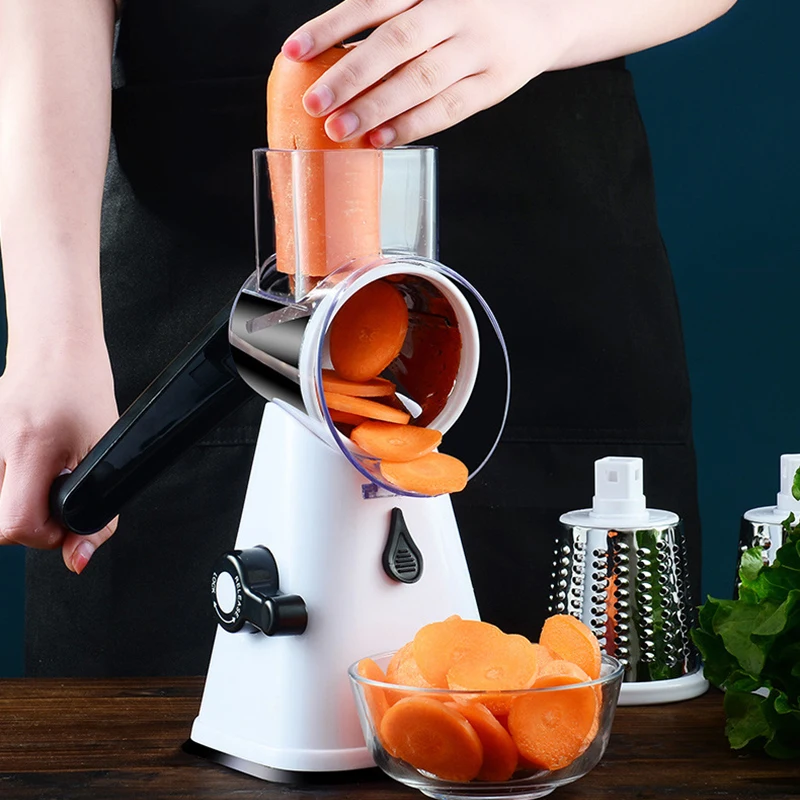 

Vegetable Cutter 3 In 1 Slicer Grater Potato Carrot Fruit Shredder Food Processor Vegetable Chopper Kitchen Accessories Gadgets