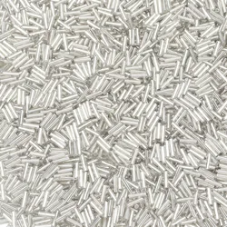 Vibrant Glass Seed Beads for Jewelry Crafting - 10g Pack (Silver)
