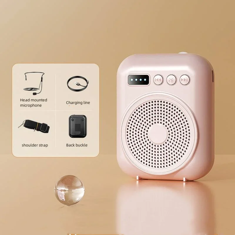 مكبر صوت شخصي محمول متعدد الوظائف مع شاشة ميكروفون...