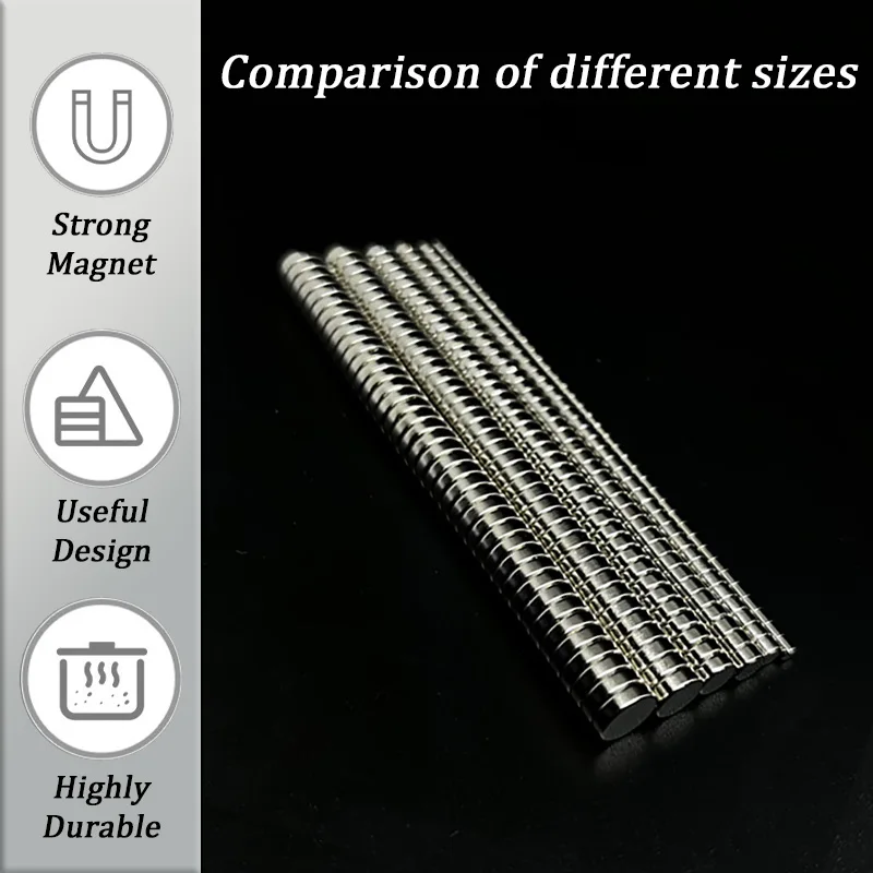Powerful Neodymium Round Disc Magnets for Refrigerator and DIY Projects