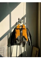 Tailor Brando Australian Genuine Lamb Fur & Uncoated Washed Horsehide Vintage Warm Grizzly Jacket @ Two Colors Available 2
