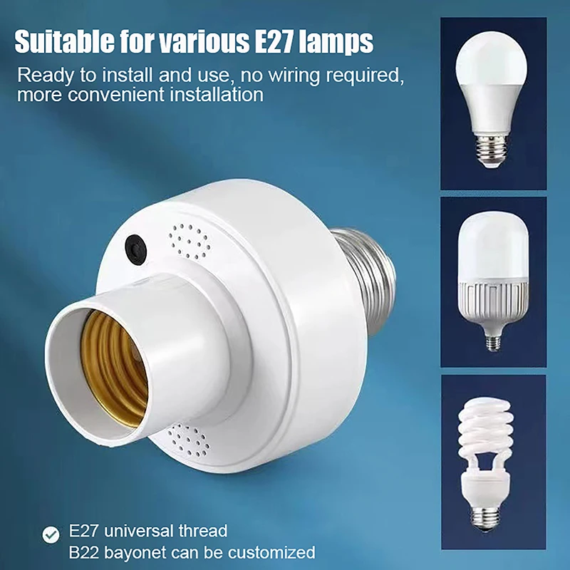 

Tuya WIiFi BL E27 Socket Smart Light Bulbs Adapter Lamp Holder Base Kitchen Bedroom Light Switch Alexa Google Home Voice Control