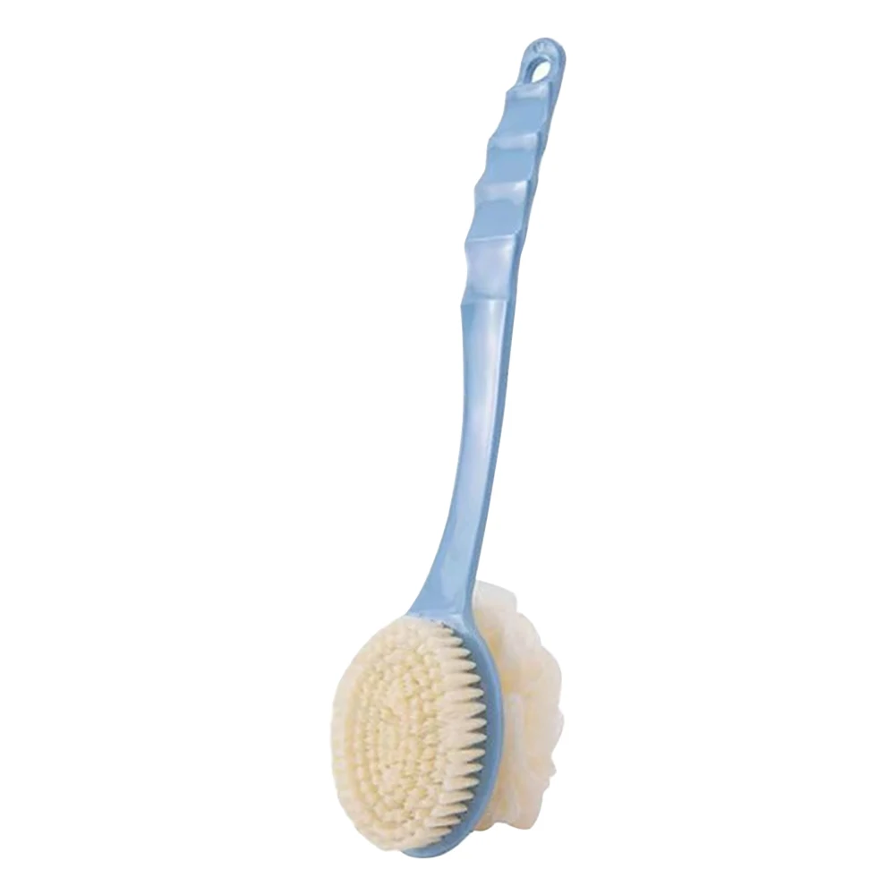 Long Handle Two Sided Shower Body Brush Tied Bath Flower Bathroom Wash Body Silicone Back ExfoliatingBrush Brush Bathing 6
