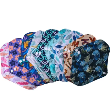 3 Sizes Reusable Bamboo Charcoal Sanitary Pads Washable Menstrual Pads Recycable Female Hygiene Daily Towels Personal Health 20