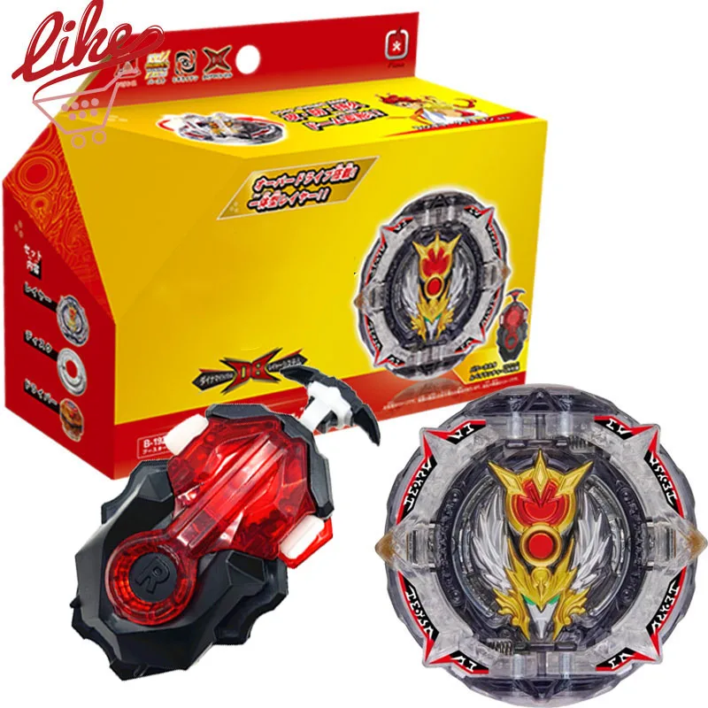 Laike DB B-193 Ultimate Valkyrie Rubber Spinning Top B193 Bey Custom Launcher Box Set Toys for Children
