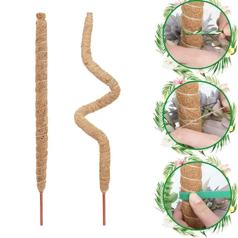 

Moss Pole for Plants Plant Climbing Column Cage Pole Plant Support Extension for Monstera Coconut Poles Vines Stick Garden Tool