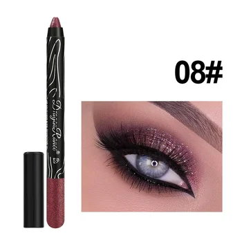 Heallor Metallic Golden Eyeshadow Pencil Glitter Silkworm Liner Pen Highlighter High Gloss Long Lasting Cream Eye Shadow Stick M - Thumbnail 4