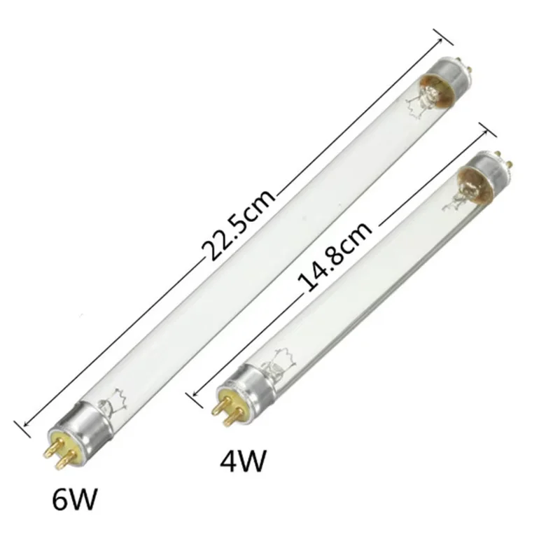 UV Disinfection Lamp 4W 6W T5 UV Light Tube Bulb Waterproof Replacement For Pond Tank Germicidal Sterilizer AC220V