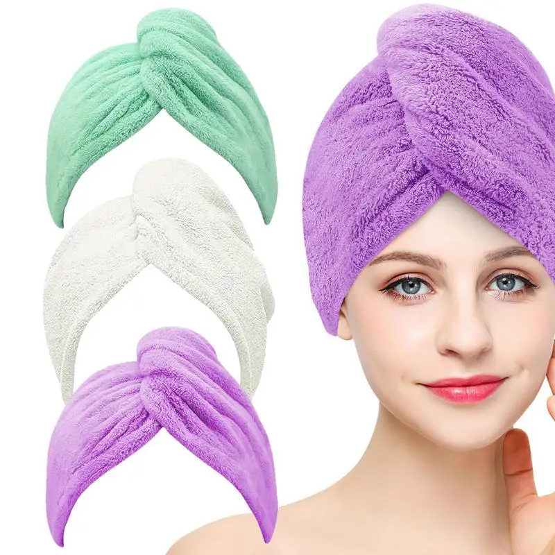 

Wet Hair Turbans Microfiber Towel for Long and Short Hair Women Girls Beauty Products Hair Drying Towels for Makeup Removal