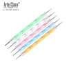 Arte Clavo 5pcs Professional Drawing Nail Pen Nail Art Pen 2 Way Dotting Pen Set For UV Gel Nail Painting Brush Rhinestones Tool 2
