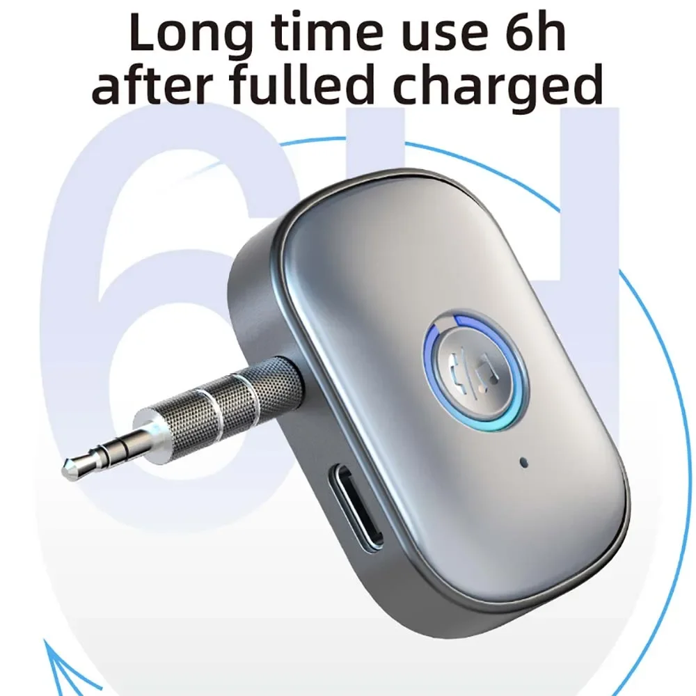 Bluetooth 5.3 Adapter 3.5mm AUX Bluetooth Audio Receiver Wireless Music Audio Adapter for Car Headset Speaker Receiver bluetooth adapter bluetooth audio receiver bluetooth transceiver adapter audio adapter bluetooth aux adaptor