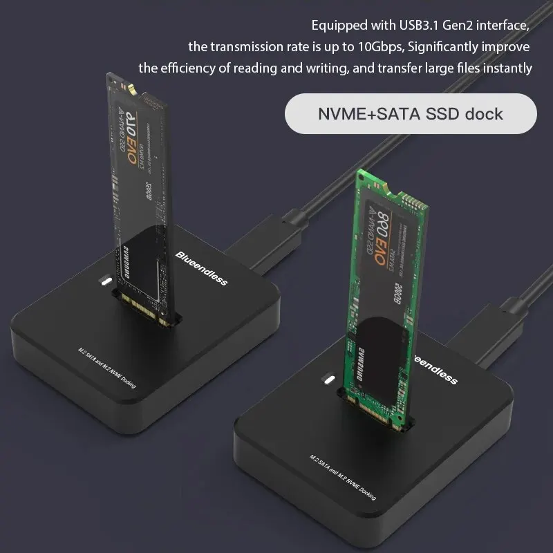 Blueendless High-Speed External SSD Enclosure