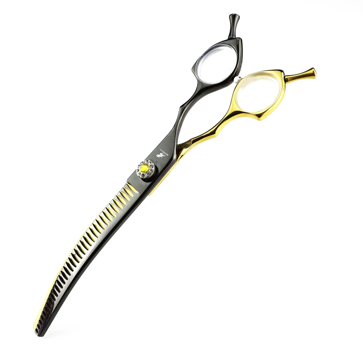 Dog Grooming Scissors Professional 7.5" 440C Pet Curved Thinning