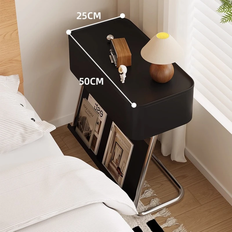 Comodino moderno in acciaio inossidabile con ruote - immagine 3